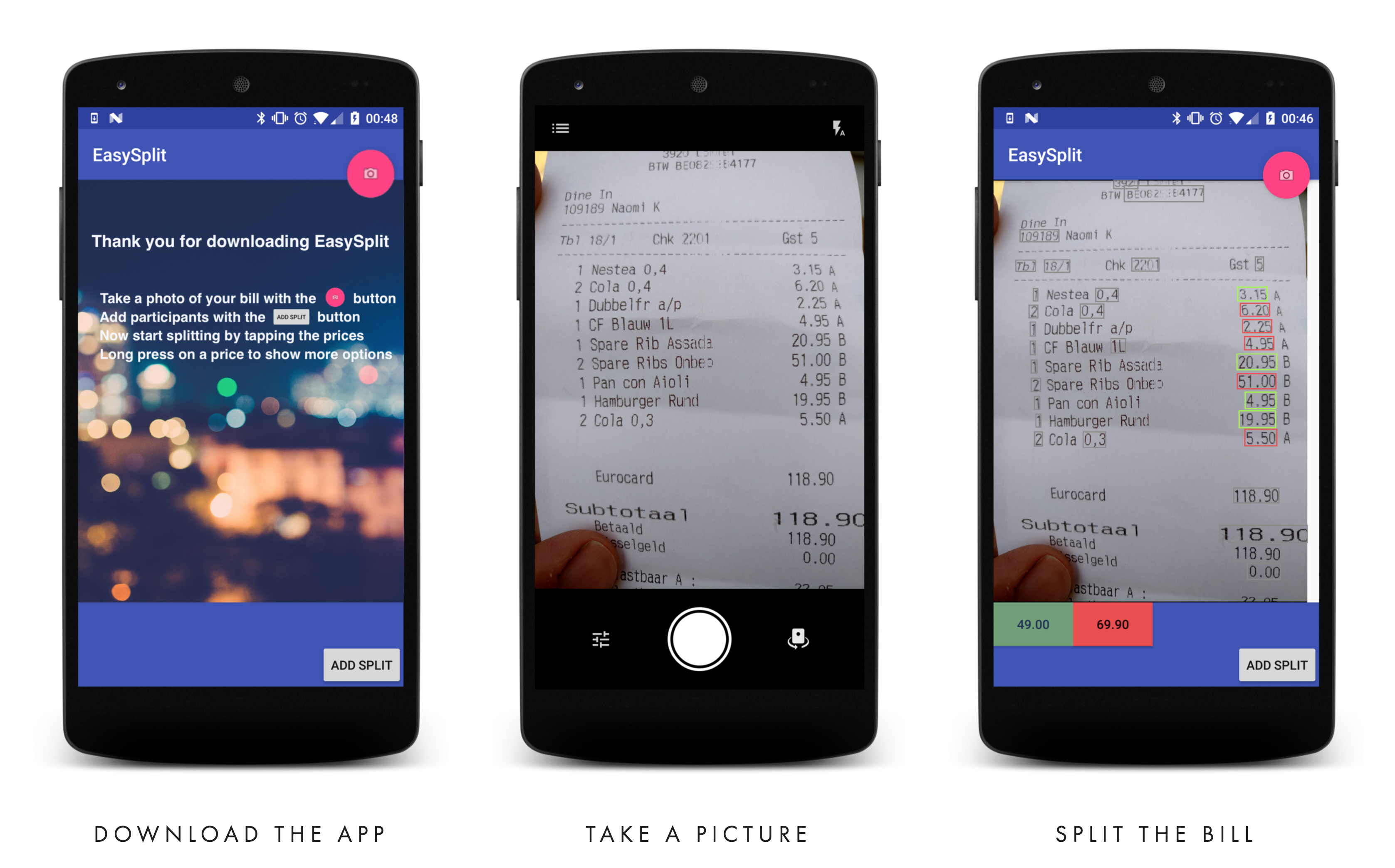 Handig: een app die de rekening netjes verdeeld